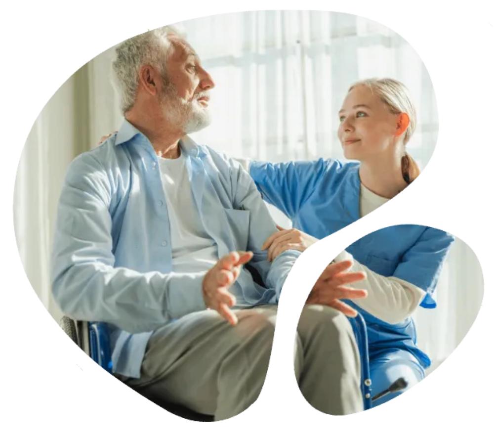 Patient and caregiver interaction